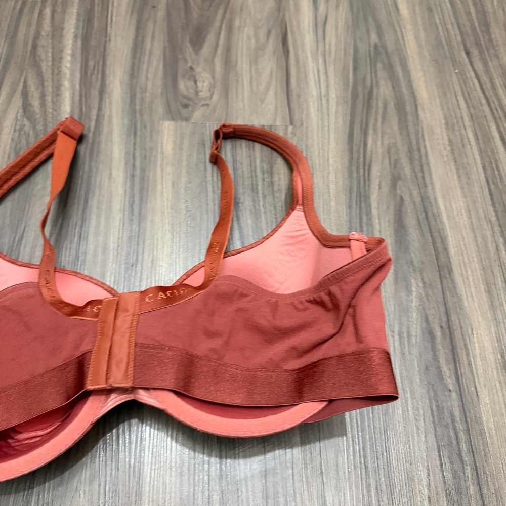Cacique lightly lined T-shirt True Embrace orange Bra 42DD plus size - Picture 4 of 12